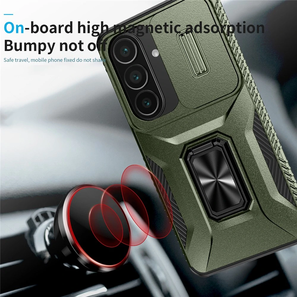 Kryt na Samsung Galaxy S26 odolný s krytkou na fotoaparát zelený