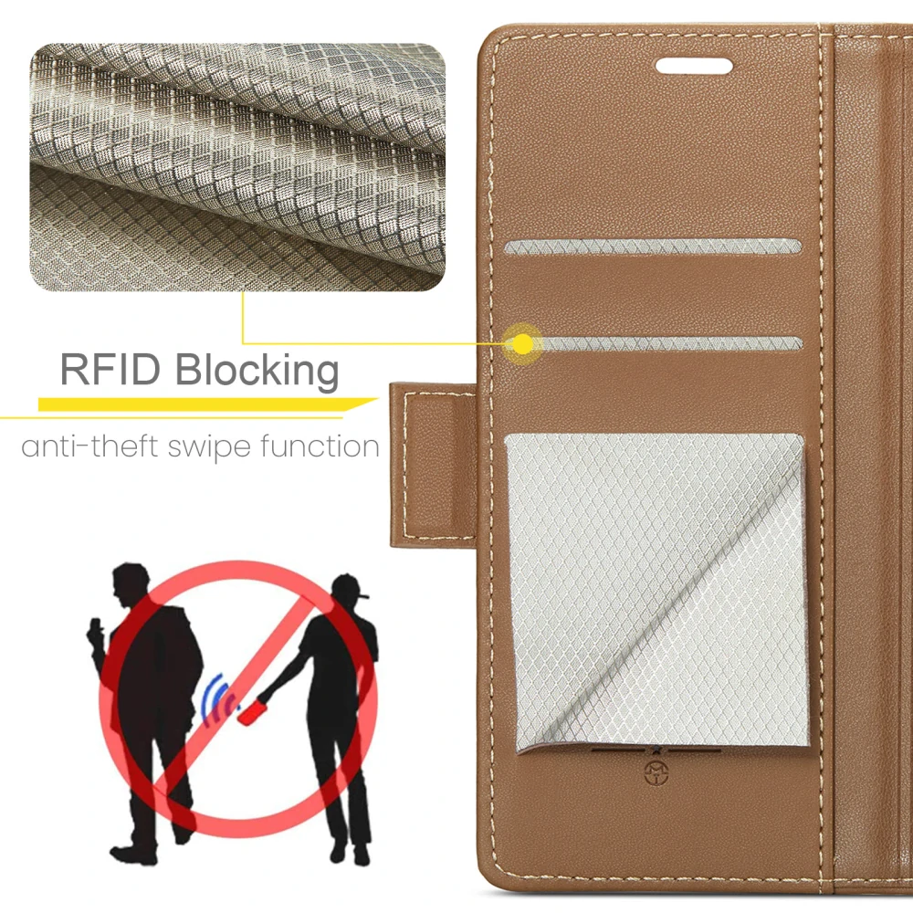 Pouzdro na Samsung Galaxy S26 Ultra CASEME smooth hnědé