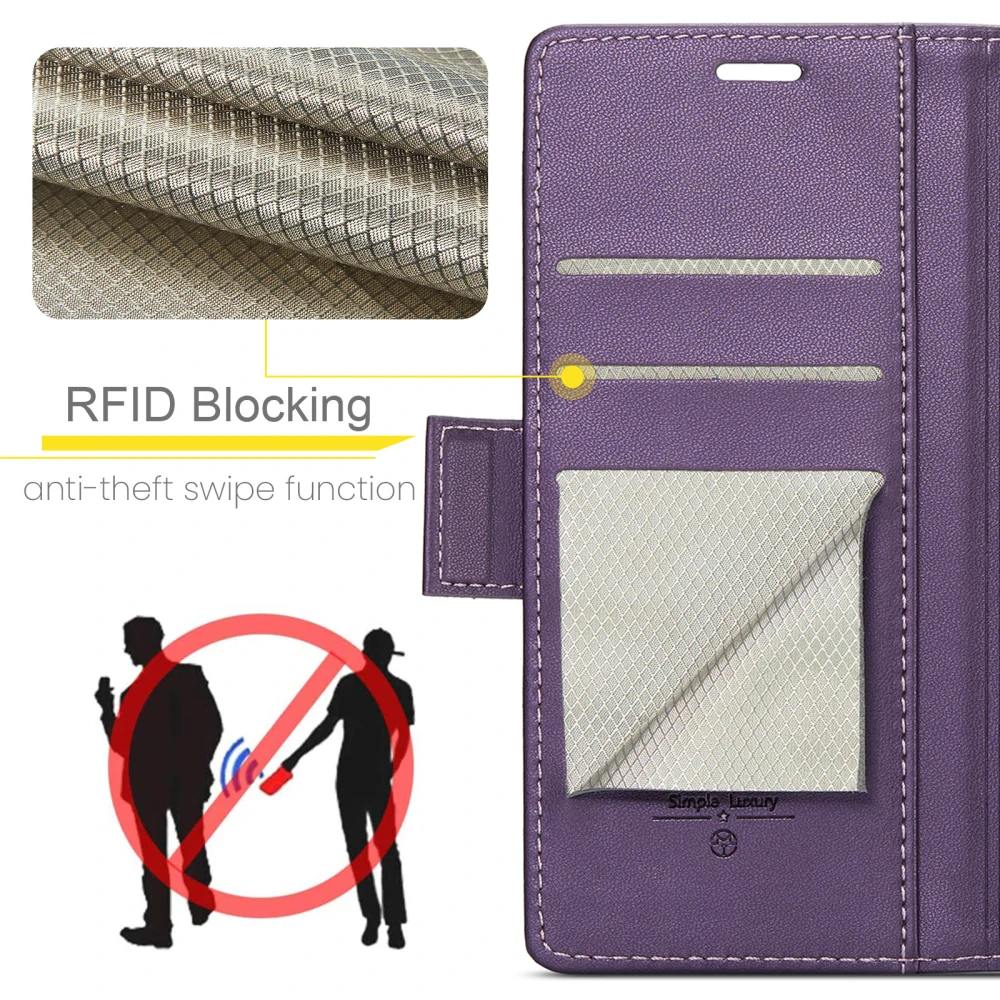 Pouzdro na Samsung Galaxy S26 Ultra CASEME smooth fialové
