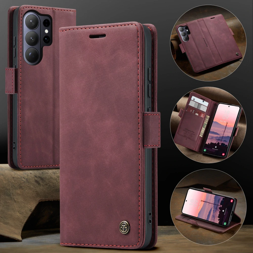 Pouzdro na Samsung Galaxy S26 Ultra CASEME červené
