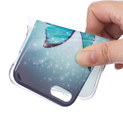 Kryt na iPhone 7 / 8 / SE ( 2020 / 2022 ) svítící Motýl a hvězdy