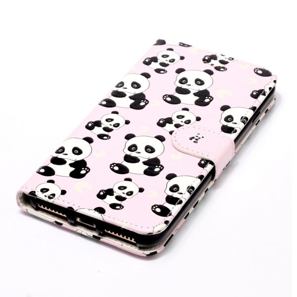 Pouzdro na iPhone 7 Plus / 8 Plus Panda růžové