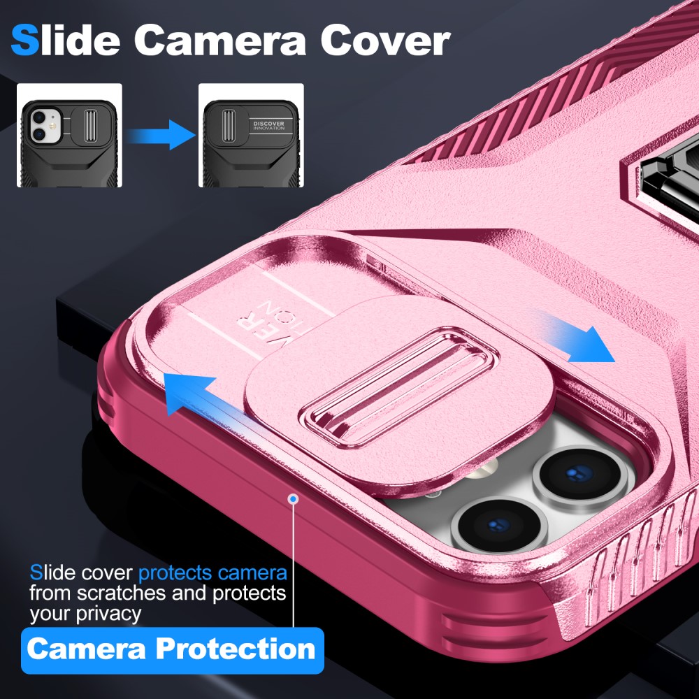 Kryt na iPhone 11 s krytkou na fotoaparát vínový