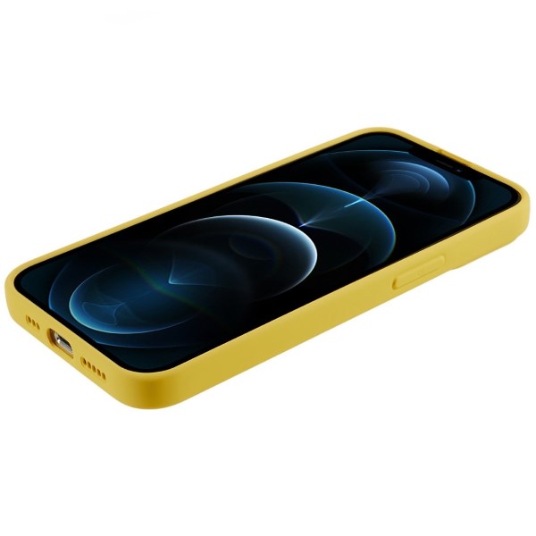 Kryt na iPhone 12 Pro Max gumový žlutý