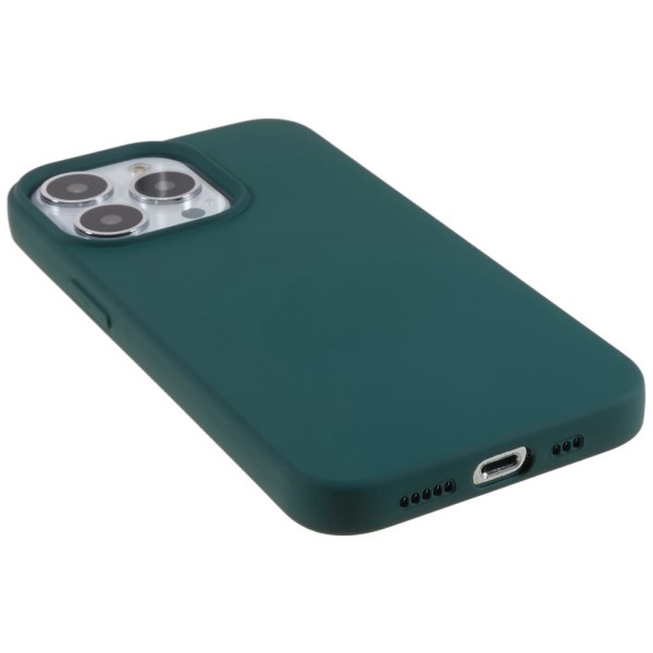 Kryt na iPhone 12 Pro Max gumový tmavě zelený