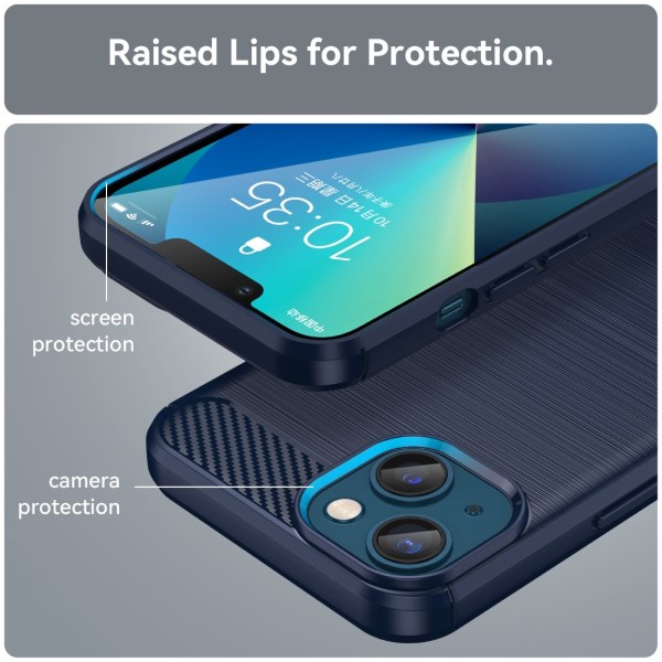 Kryt na iPhone 14 Plus Carbon modrý