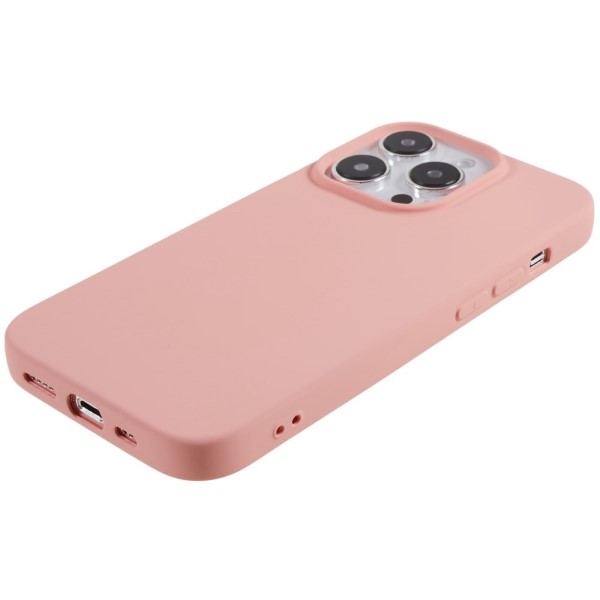 Kryt na iPhone 14 Pro Max gumový růžový