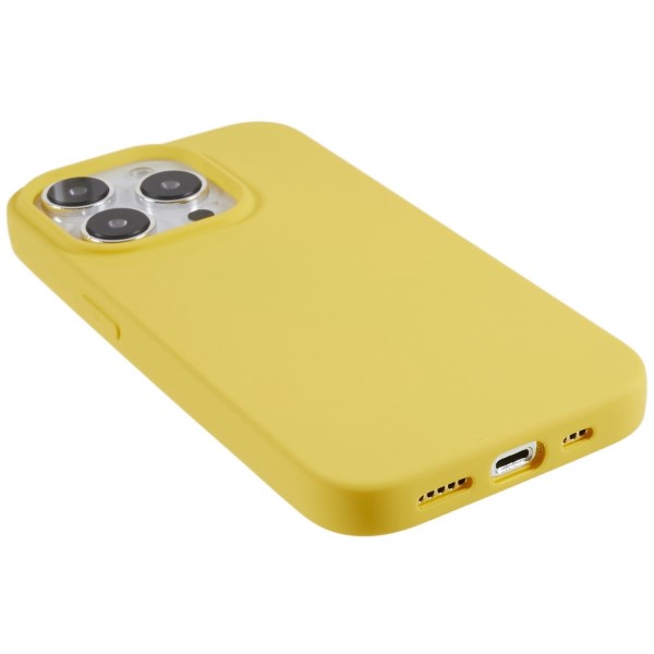Kryt na iPhone 14 Pro Max gumový žlutý