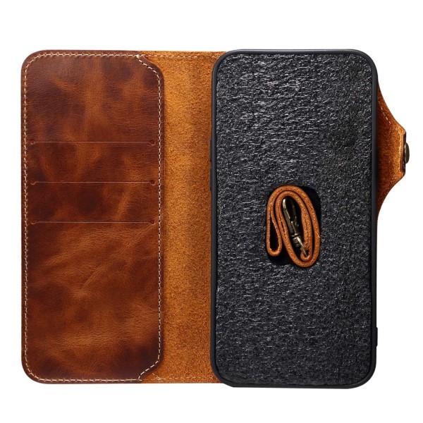 Pouzdro na iPhone 14 Pro Max Kožené hnědé