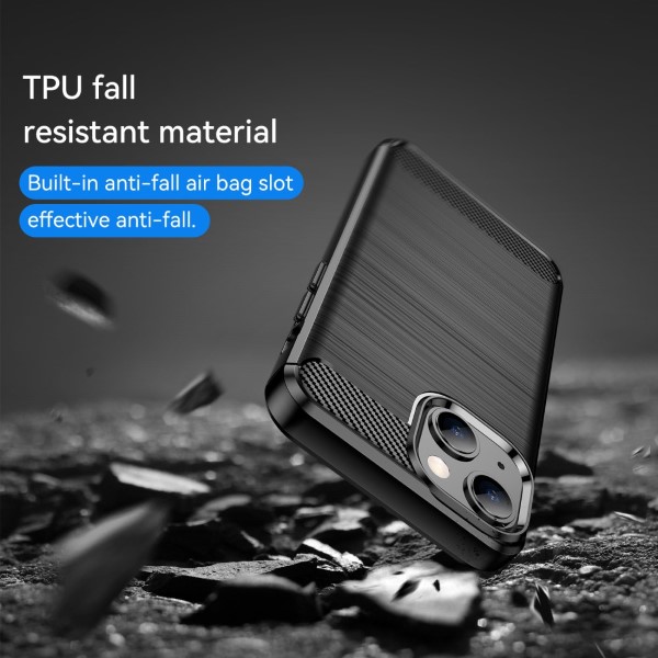 Kryt na iPhone 13 Mini gumový Carbon černý