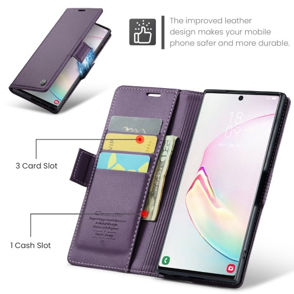 Pouzdro na Samsung Galaxy Note 10 Plus CASEME smooth fialové