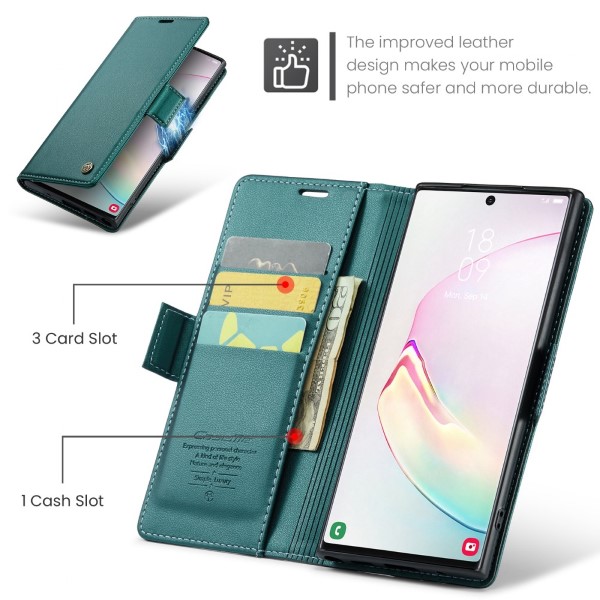 Pouzdro na Samsung Galaxy Note 10 Plus CASEME smooth zelené