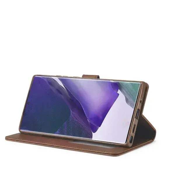 Pouzdro na Samsung Galaxy Note 20 LC.IMEEKE hnedé