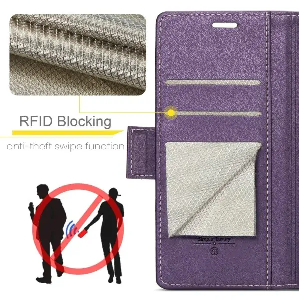 Pouzdro na Samsung Galaxy Note 20 Ultra CASEME smooth fialové
