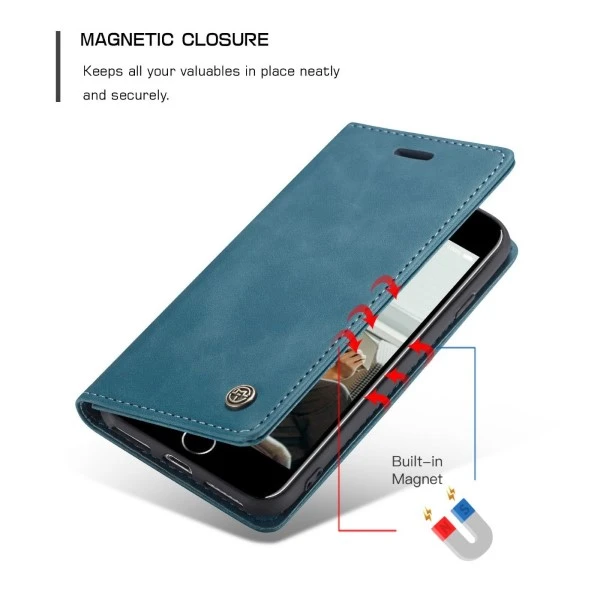 Pouzdro CASEME pro iPhone 7 / 8 / SE ( 2020 / 2022 ) modré