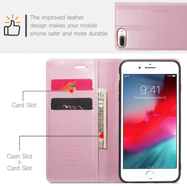 Pouzdro na iPhone 7 Plus / 8 Plus Retro waxy růžové