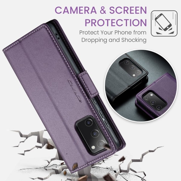 Pouzdro na Samsung Galaxy S20 FE CASEME smooth fialové