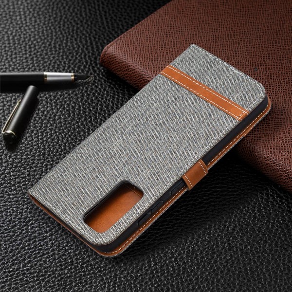Pouzdro na Samsung Galaxy S20 FE Jeans šedé