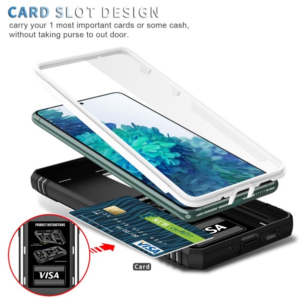 Kryt na Samsung Galaxy S20 FE odolný s krytkou na fotoaparát bílý