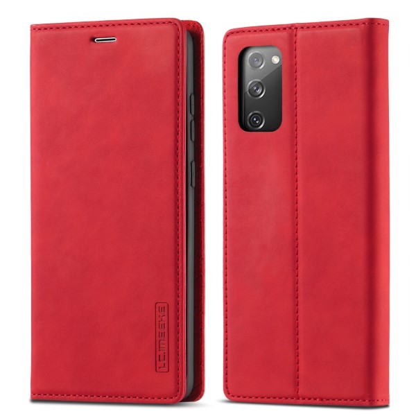 Pouzdro LC.IMEEKE pro Samsung Galaxy S20 FE červené