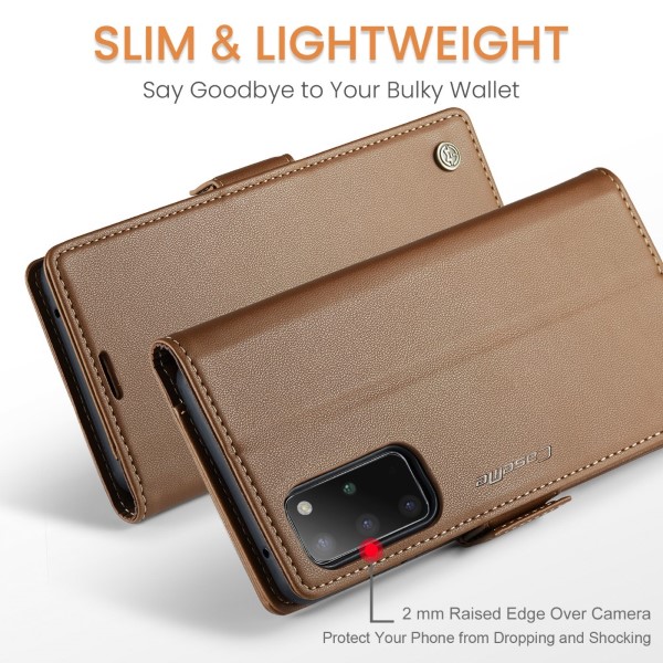 Pouzdro na Samsung Galaxy S20 Plus CASEME smooth hnědé
