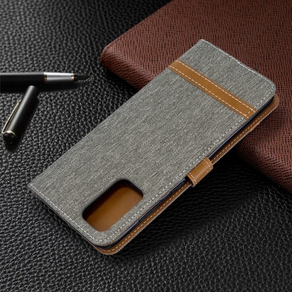Pouzdro na Samsung Galaxy S20 Plus Jeans šedé
