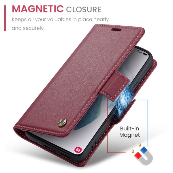 Pouzdro na Samsung Galaxy S21 CASEME smooth červené