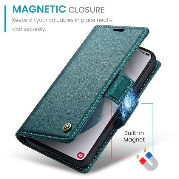 Pouzdro na Samsung Galaxy S21 CASEME smooth zelené