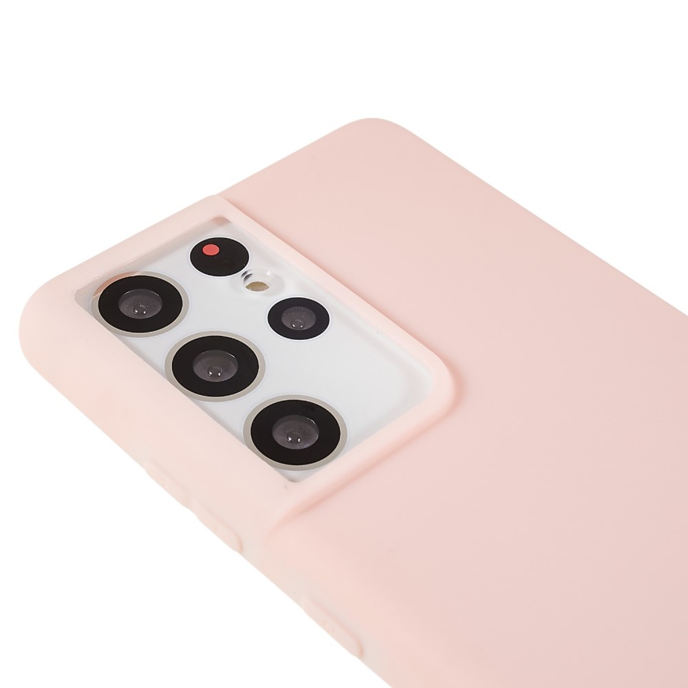 Kryt na Samsung Galaxy S21 Ultra Silikonový růžový
