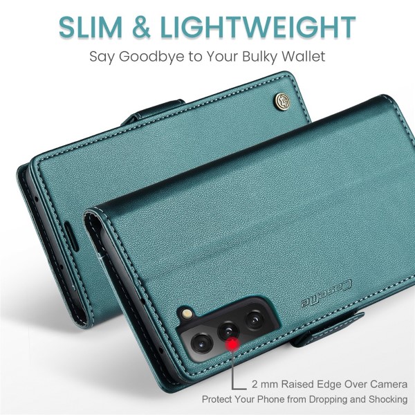 Pouzdro na Samsung Galaxy S21 FE CASEME smooth zelené