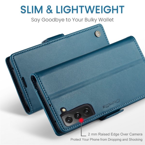 Pouzdro na Samsung Galaxy S21 FE CASEME smooth modré