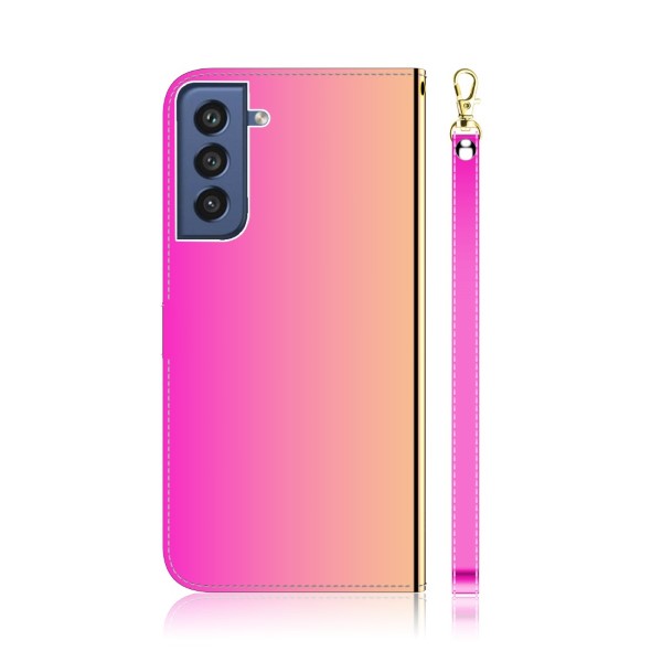 Pouzdro na Samsung Galaxy S21 FE Zrcadlové růžové