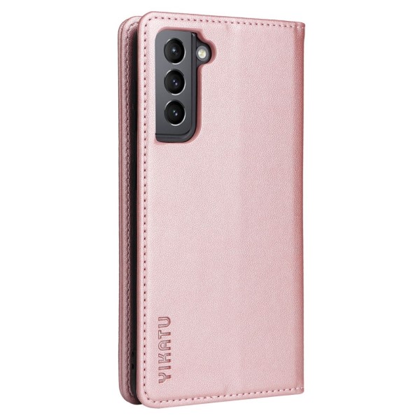 Pouzdro na Samsung Galaxy S21 FE Yikatu růžové