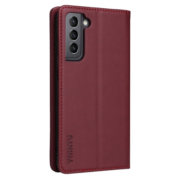 Pouzdro na Samsung Galaxy S21 FE Yikatu červené