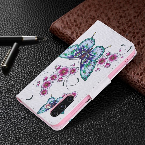 Pouzdro na Samsung Galaxy S21 FE Motýl bílé