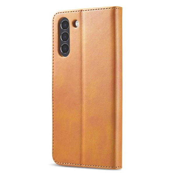 Pouzdro na Samsung Galaxy S21 FE LC.IMEEKE světle hnědé