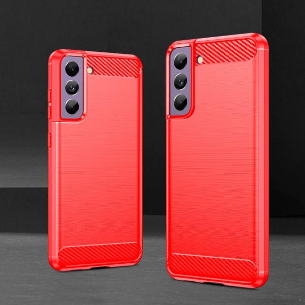 Kryt na Samsung Galaxy S21 FE Carbon červený 
