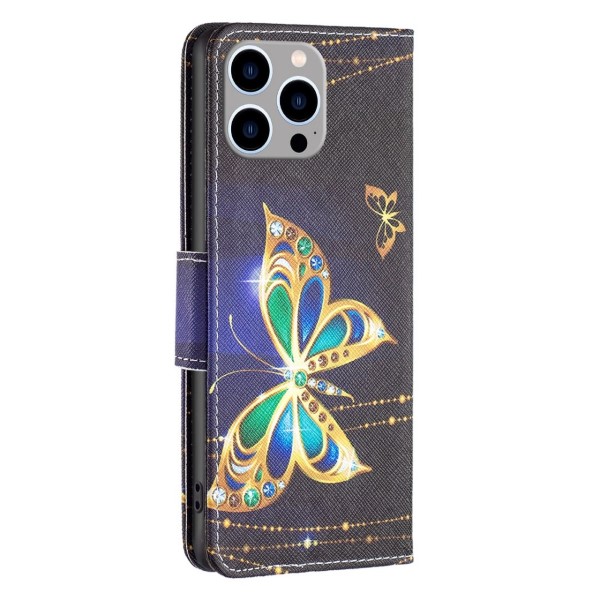 Pouzdro na iPhone 14 Pro Max Motýl černé