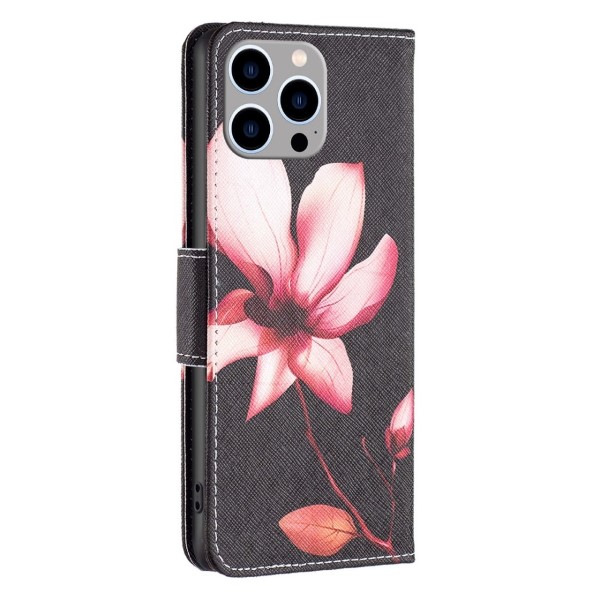 Pouzdro na iPhone 14 Pro Max Kytka černé