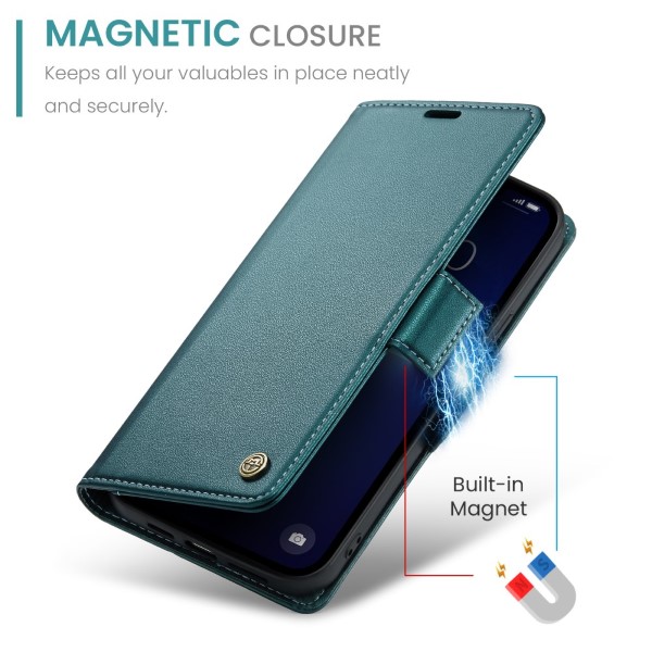 Pouzdro na iPhone 13 Pro Max CASEME smooth zelené