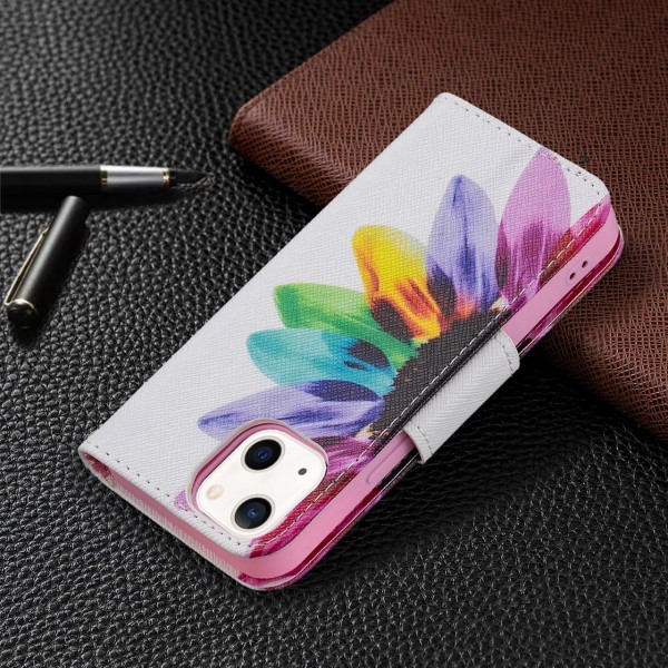 Pouzdro pro iPhone 13 Mini Kytka bílé