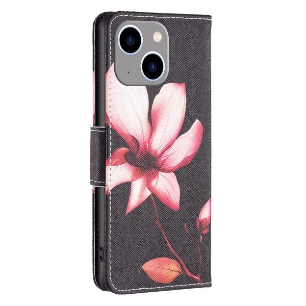 Pouzdro na iPhone 14 Plus Kytka černé