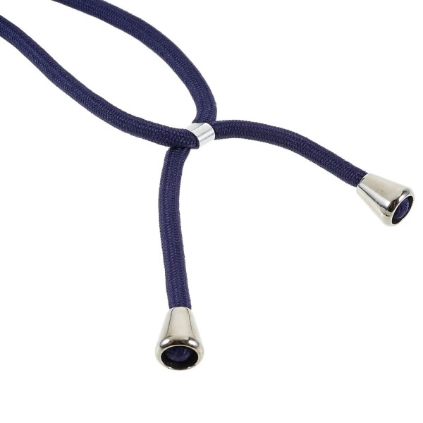 Kryt na iPhone 14 Plus gumový se šňůrkou na krk modrý