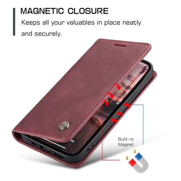 Pouzdro na iPhone 14 Plus CASEME červené