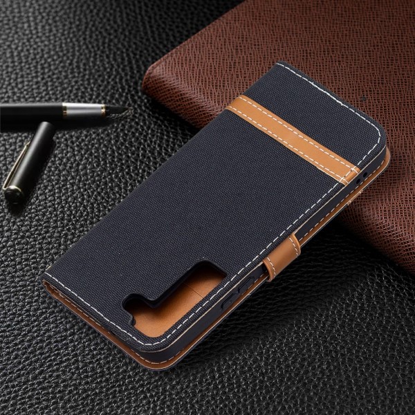 Pouzdro na Samsung Galaxy S22 Jeans černé