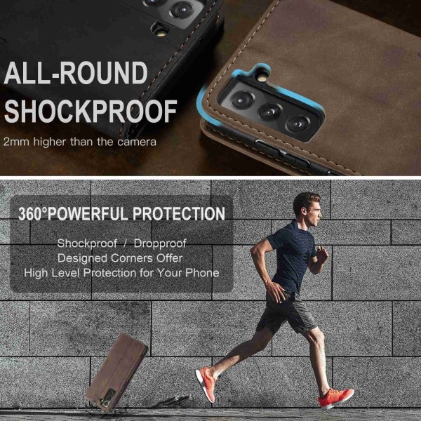 Pouzdro na Samsung Galaxy S22 Plus CASEME hnědé