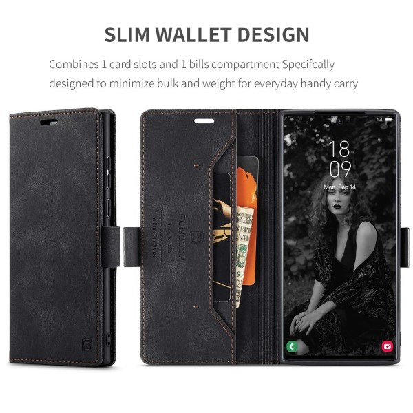 Pouzdro na Samsung Galaxy S22 Ultra AUTSPACE černé