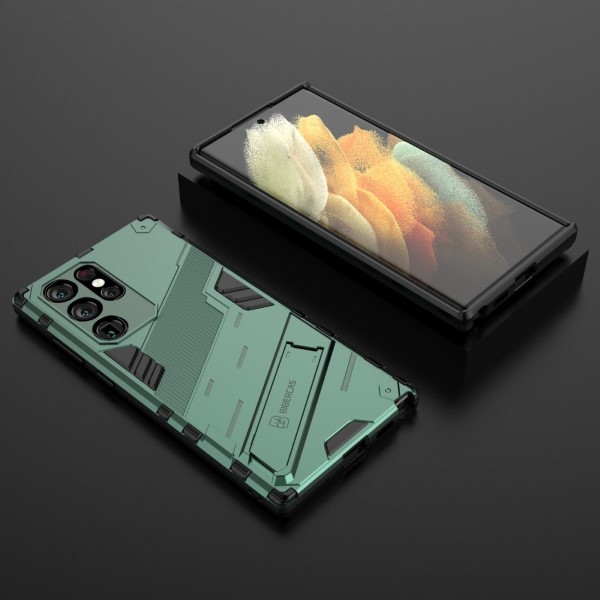 Kryt na Samsung Galaxy S22 Ultra odolný Shockproof zelený