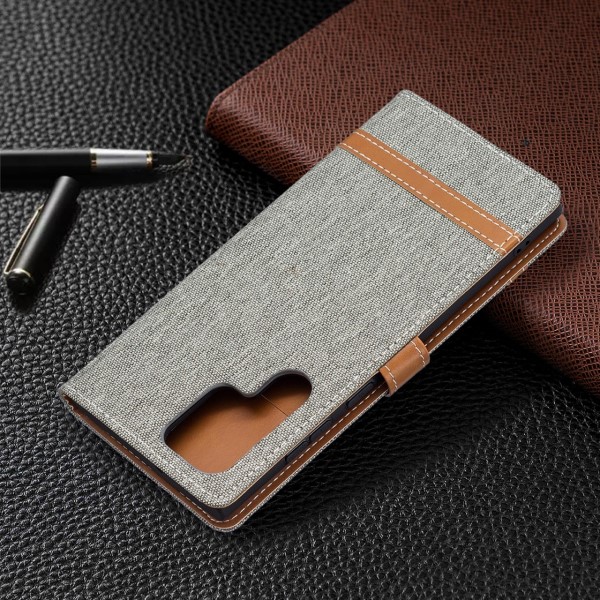 Pouzdro na Samsung Galaxy S22 Ultra Jeans šedé