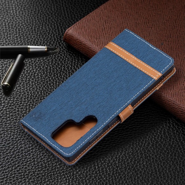 Pouzdro na Samsung Galaxy S22 Ultra Jeans modré